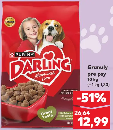 Purina Darling Granuly pre psy
