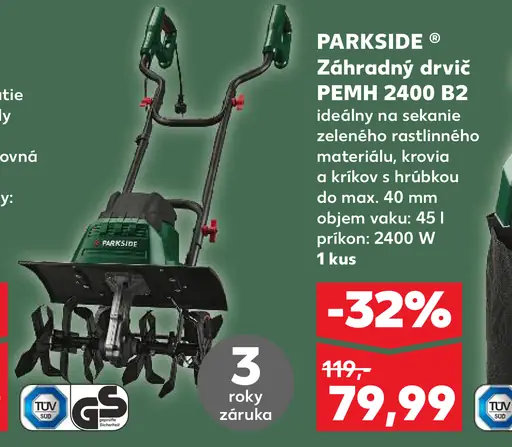 Parkside záhradný drvič Pemh 2400 B2