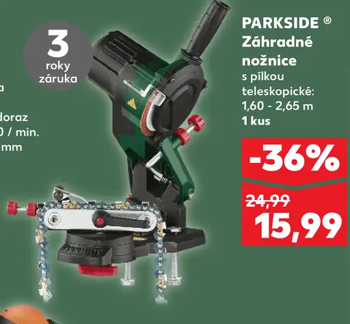 Parkside záhradné nožnice s pílou teleskopické