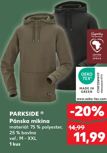 Parkside Pánska mikina