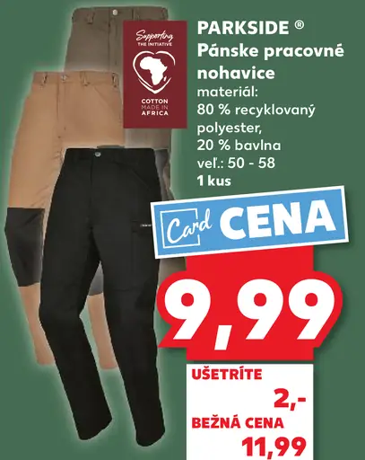 Parkside Pracovné nohavice