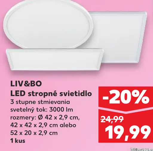 LIV&BO LED stropné svietidlo