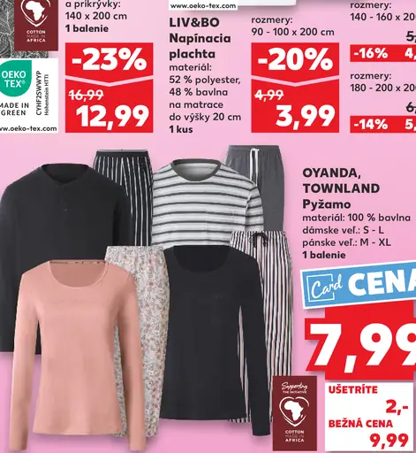 OYANDA, TOWNLAND Pyžamo dámske a pánske