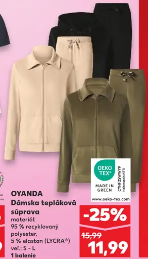 OYANDA Dámska tepláková súprava