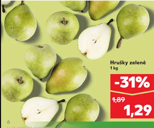 Hrušky zelené čerstvé