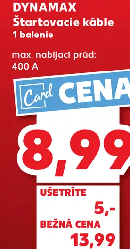 Dynamax Štartovacie káble 400 A