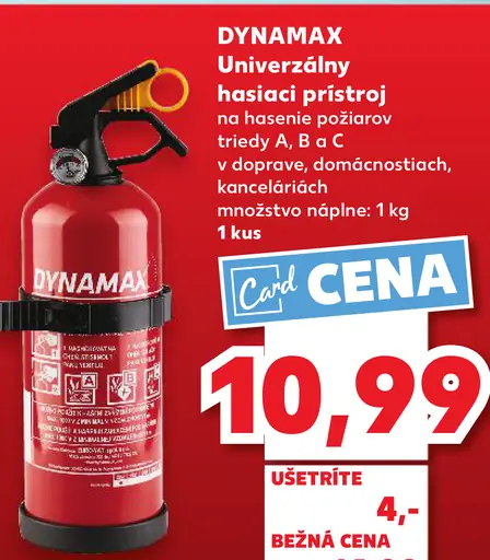 Dynamax Univerzálny hasiací prístroj práškový 1 kg