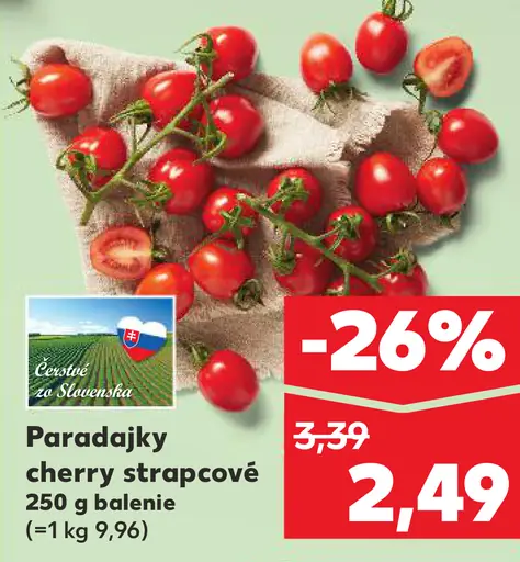 Paradajky cherry strapcové