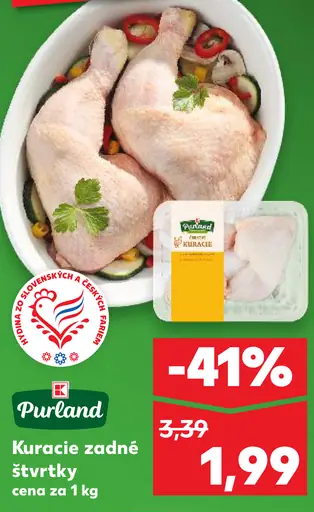 Purland kuracie zadné štvrťky