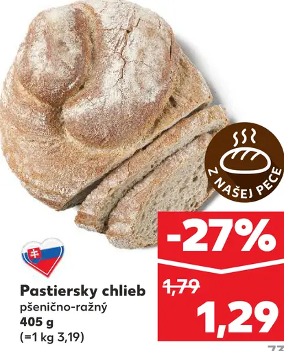 Pastiersky pšeničný chlieb