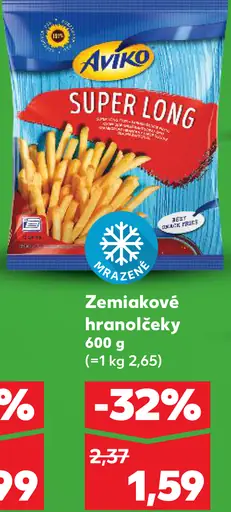 Aviko Super Long zemiakové hranolčeky mrazené