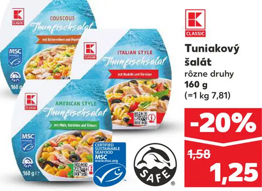 K-Classic Tuniakový šalát