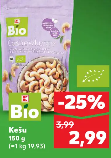 K-Bio kešu orechy