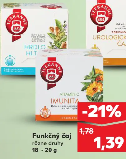 Tekanne funkčný čaj Hrdlo a hlt