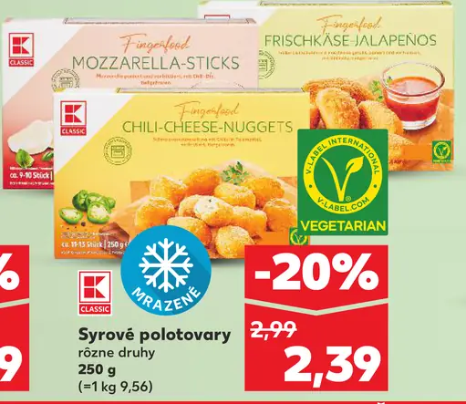 K-Classic Syrové polotovary rôzne druhy