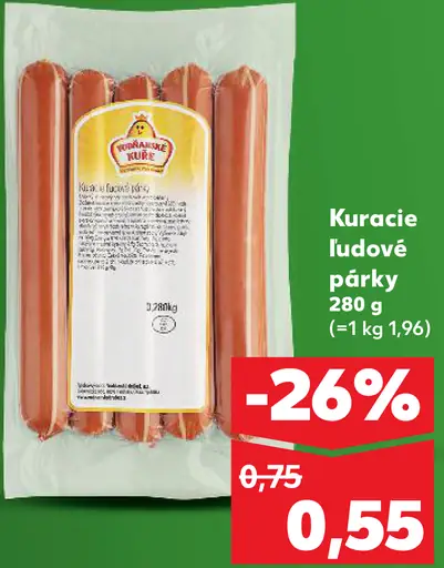 Kuracie ľudové párky