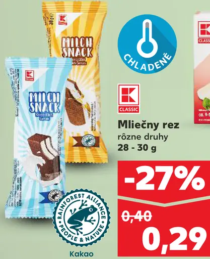 Mliečny rez rôzne druhy