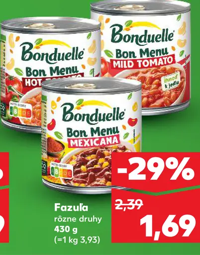 Bonduelle Bon Menu Hot Fazula