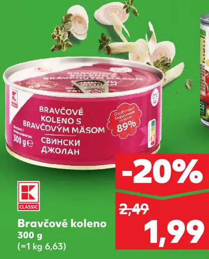 K-Classic Bravčové koleno s bravčovým mäsom