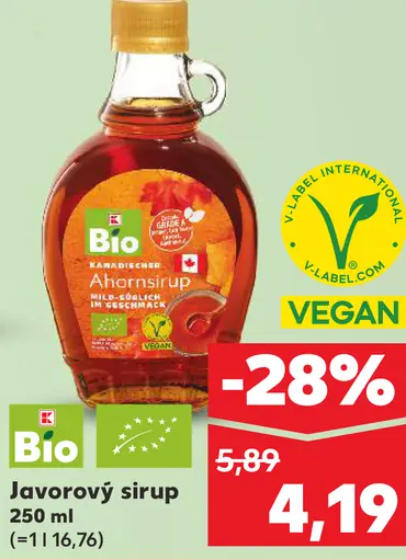 K-Bio Javorový sirup