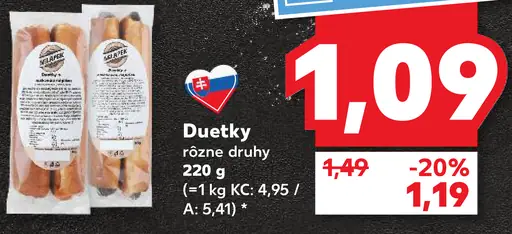 Duetky rožné druhy