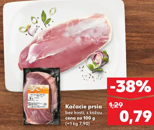 Kačacie prsia bez kosti s kožou