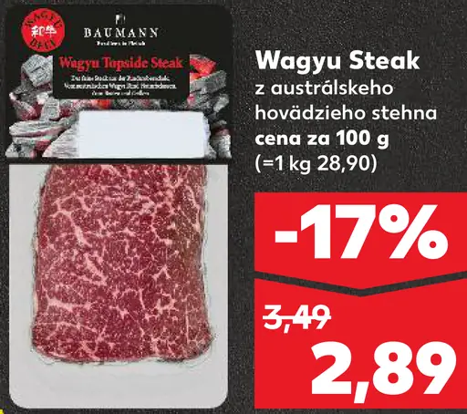 Bavarian Wagyu Steak z austrálskeho hovädzieho stehna