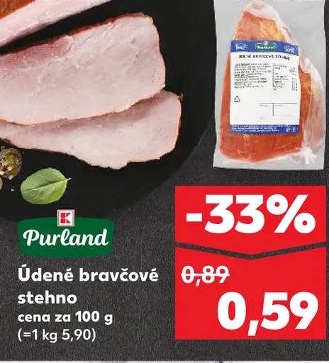Purland údené bravčové stehno