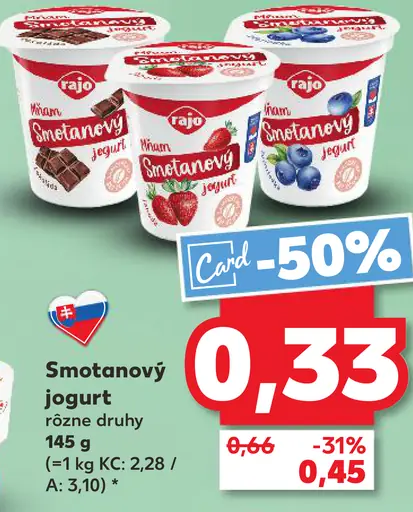 Rajo Mňam Smotanový jogurt nugát