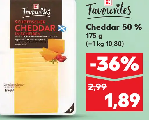 Favorites Cheddar 50 % syr