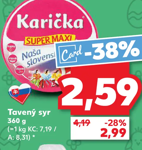 Karička Super Max tavený syr