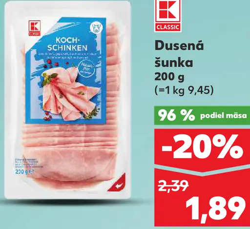 K-Classic Dusená šunka