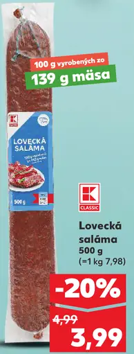 K-Classic Lovecká saláma
