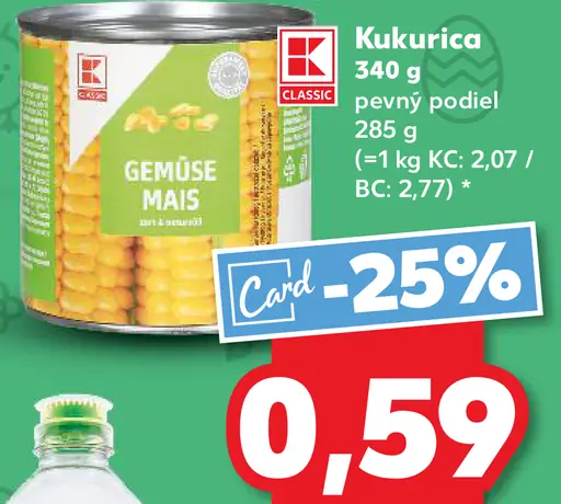 K-Classic kukurica v náleve