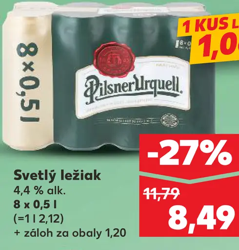 Pilsner Urquell Svetlý ležiak plechovka