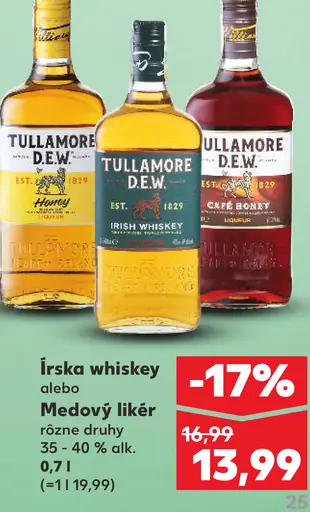 Tullamore D.E.W. Írská whiskey