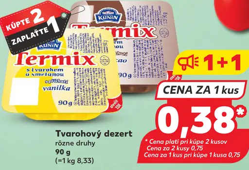 Kunín Termix tvarohový dezert