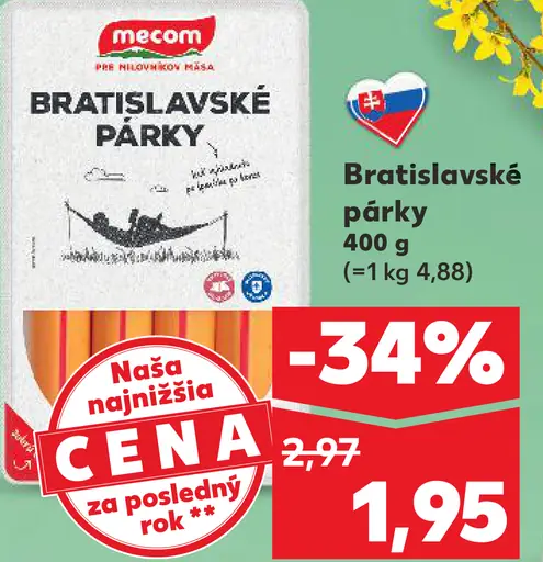 Mecom Bratislavské párky