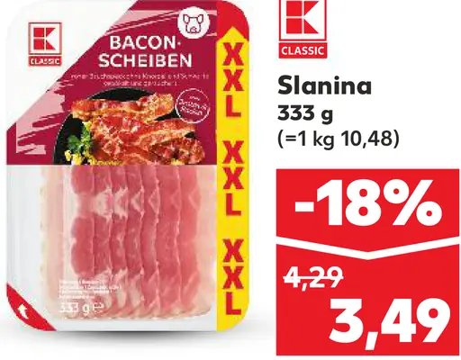 K-Classic Slanina plátky