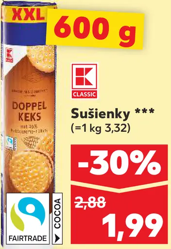 K-Classic Sušienky Fairtrade