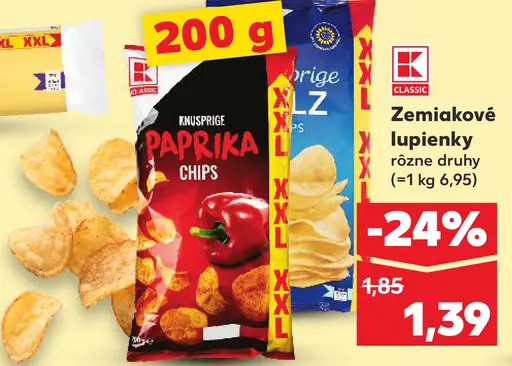 K-Classic Zemiakové lupienky paprika