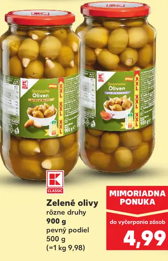 K-Classic Zelené olivy