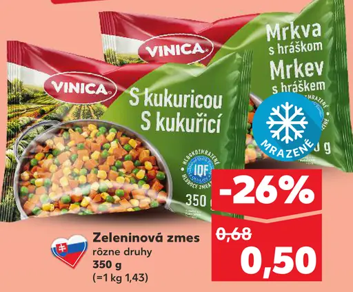 Vinica Zeleninová zmes s kukuricou mrazená