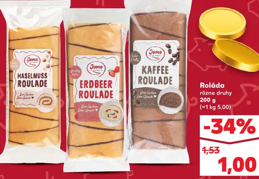 Jomo roláda rôzne druhy