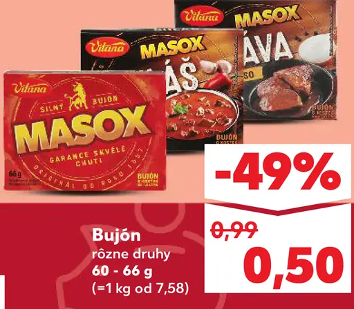 Vitana Masox rôzne druhy