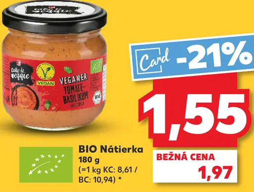 Take it Veggie veganer Tomate Basilikum BIO nátierka