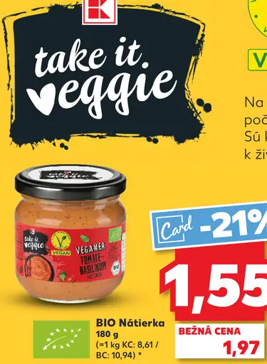 Take it Veggie veganes Pesto verde s bazalkou