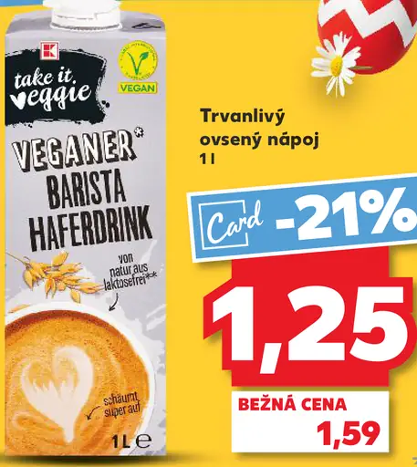 Take it Veggie Trvanlivý ovsený nápoj