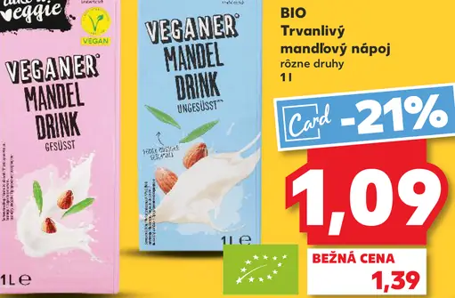 Take it veggie BIO Trvanlivý mandlový nápoj