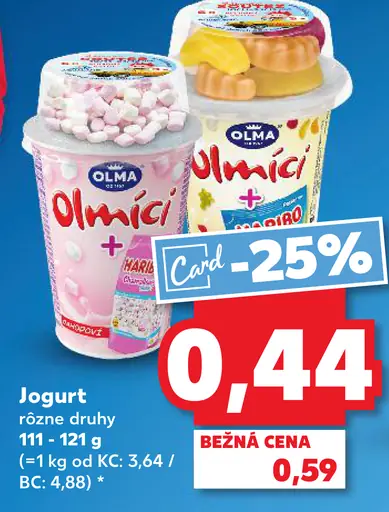 Olma Olmíci jogurt rôzne druhy